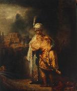 REMBRANDT Harmenszoon van Rijn Biblical Scene kjgh oil